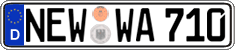 German license plate, Regular plates