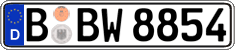German license plate, Regular plates