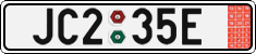 License plate of the Czech Republic, Export transit plates