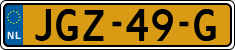 License plate of the Netherlands, Cars