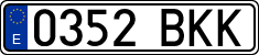 License plates of Spain, Ordinary (2000)