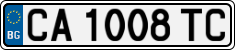 License plate of Bulgaria, Cars
