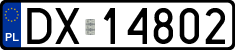 License plates of Poland, Regular car plates
