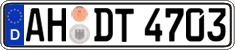 German license plate, Regular plates