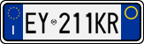 License plate of Italy, Cars (1994 year series)