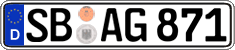 German license plate, Regular plates