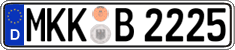 German license plate, Regular plates