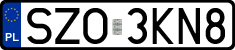 License plates of Poland, Regular car plates