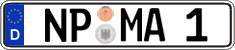 German license plate, Regular plates