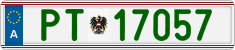 License plate of Austria, Official services and consulates