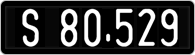 License plate of Austria, 1947 year system