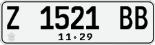 License plate of Indonesia, Regular plates