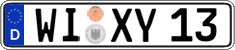 German license plate, Regular plates