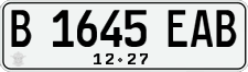 License plate of Indonesia, Regular plates
