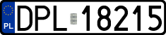 License plates of Poland, Regular car plates