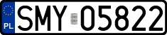 License plates of Poland, Regular car plates