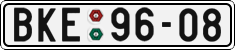 License plate of the Czech Republic, Cars (1960)