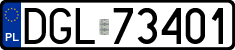 License plates of Poland, Regular car plates