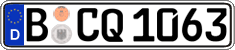 German license plate, Regular plates
