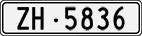 License plate of Switzerland, Cars