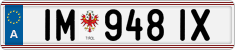 License plate of Austria, Regular plates