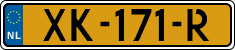 License plate of the Netherlands, Cars