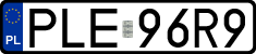 License plates of Poland, Regular car plates