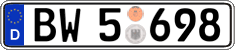 German license plate, Authorities and federal agencies