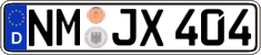 German license plate, Regular plates
