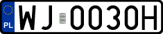 License plates of Poland, Regular car plates