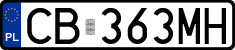License plates of Poland, Regular car plates