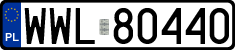 License plates of Poland, Regular car plates