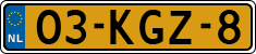 License plate of the Netherlands, Cars