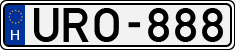 license plates of Hungary, Cars (1990)