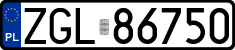 License plates of Poland, Regular car plates