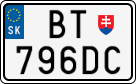 License plate of Slovakia, Motorcycles