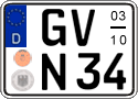 German license plate, Seasonal plates