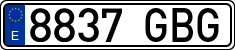 License plates of Spain, Ordinary (2000)