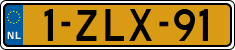 License plate of the Netherlands, Cars