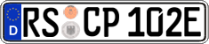 German license plate, Electric vehicles