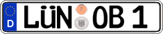 German license plate, Regular plates