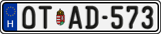 license plates of Hungary, Oldtimers (2022)
