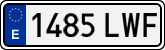 License plates of Spain, Ordinary (2000)