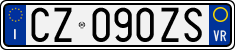 License plate of Italy, Cars (1994 year series)