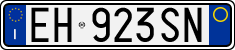 License plate of Italy, Cars (1994 year series)