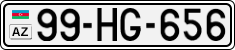 License plate of Azerbaijan, Cars