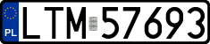 License plates of Poland, Regular car plates