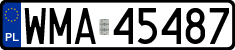 License plates of Poland, Regular car plates