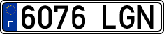 License plates of Spain, Ordinary (2000)