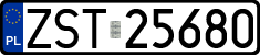 License plates of Poland, Regular car plates